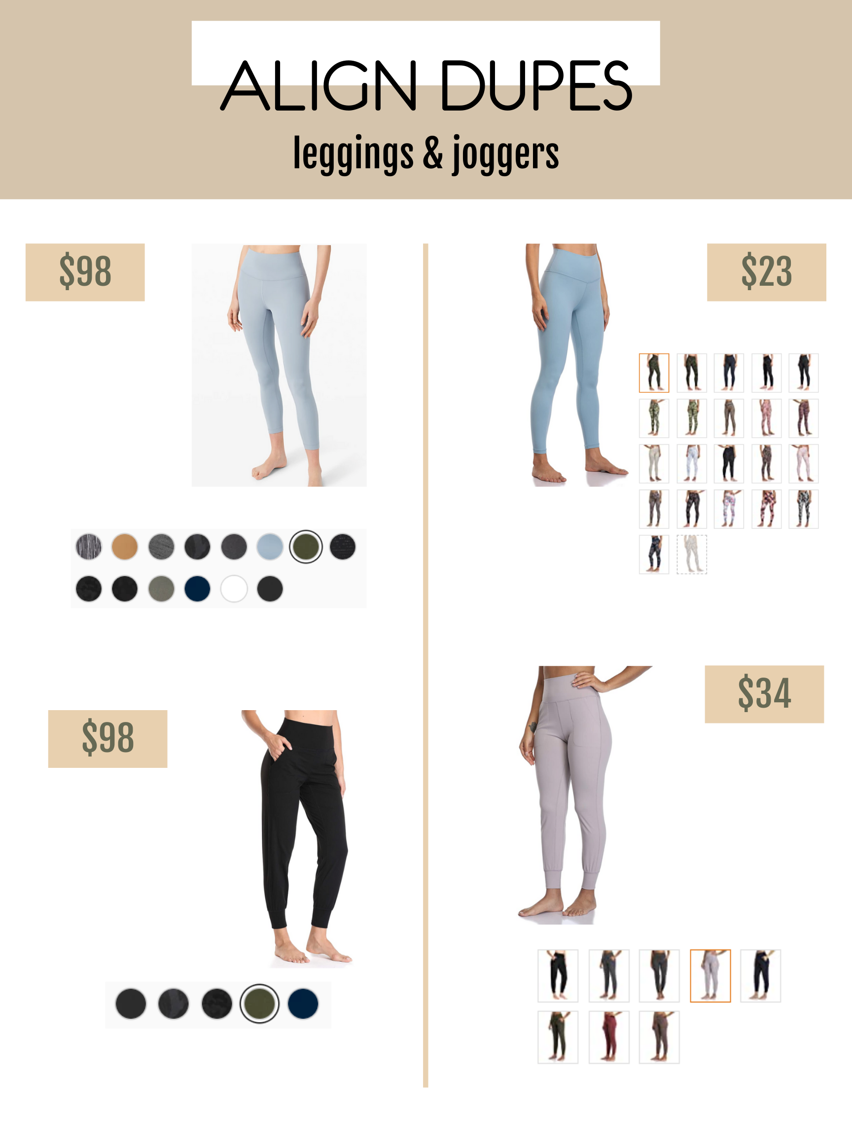 Best Workout Gear Dupes Amazon vs. Lululemon